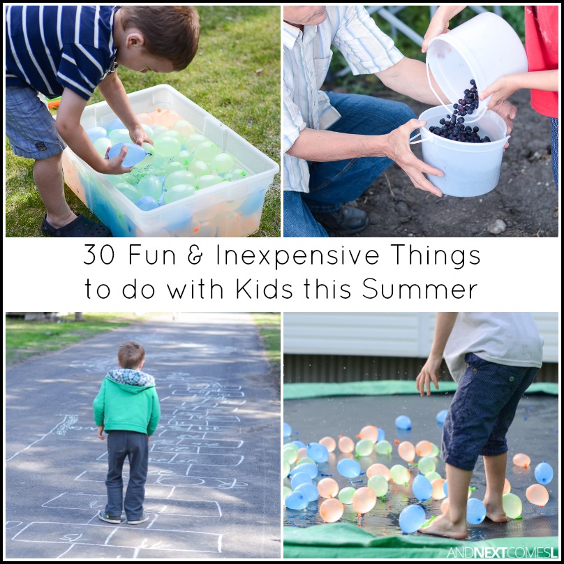 30 Fun & Inexpensive Things to Do this Summer with Kids And Next Comes L